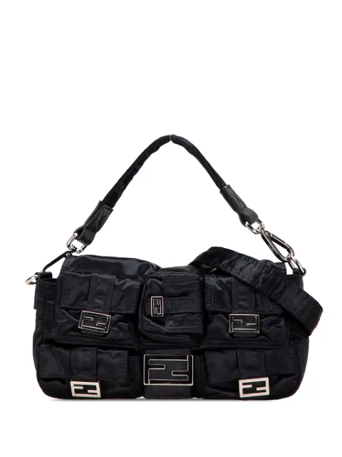 Fendi Pre-Owned bolsa satchel Baguette de nylon con múltiples bolsillos y diseño convertible 2000-2010