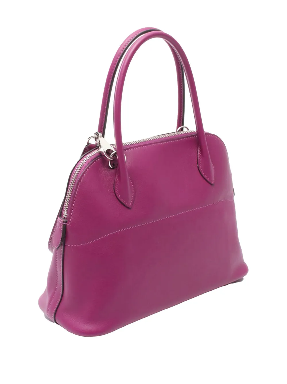 Pre-owned Hermes 2020 Swift Bolide 27 Satchel In Purple