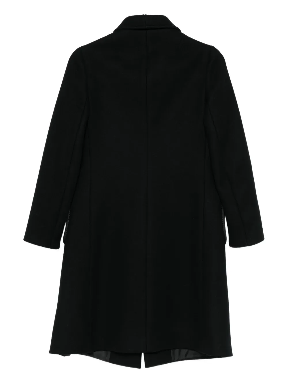 A.N.G.E.L.O. Vintage Cult 60's jas met dubbele rij knopen - Zwart