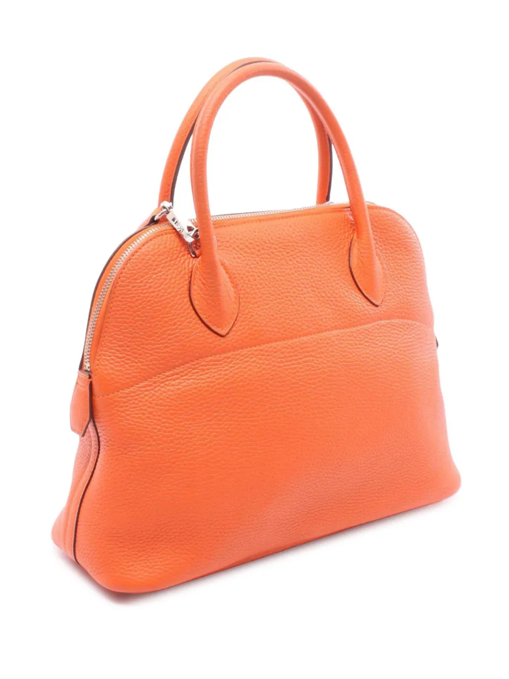 Pre-owned Hermes 2014 Clemence Bolide 31 Satchel In Orange
