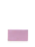 CHANEL Pre-Owned 2005-2006 Grained Calfskin CC Button Yen Wallet long wallets - Purple