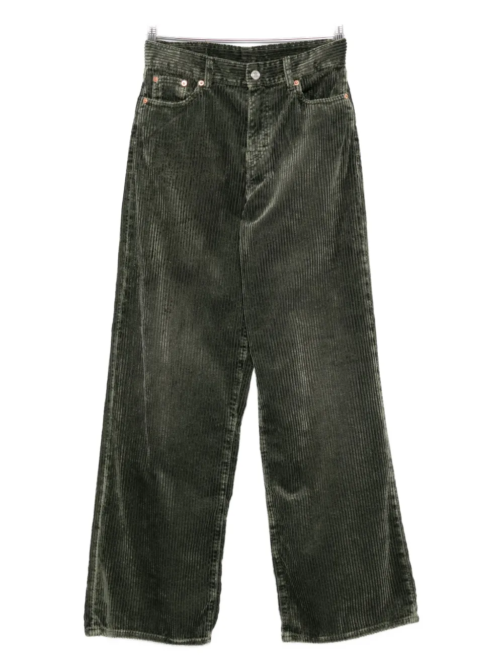 Bellerose Belt Loop Casual Pants In Green