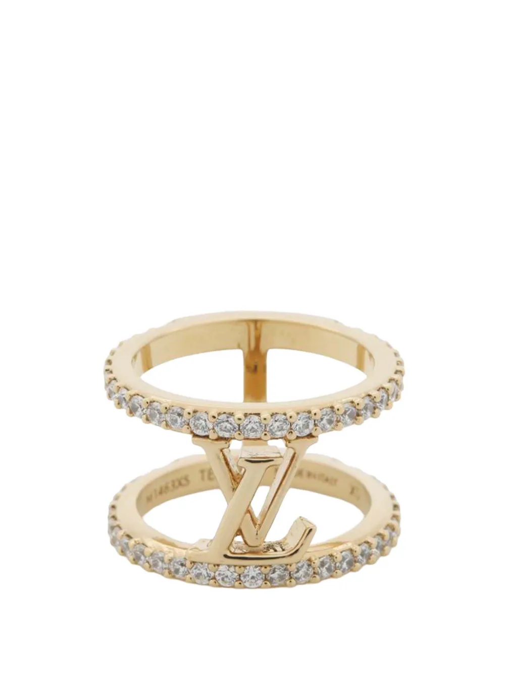 Louis Vuitton Pre-Owned 2021-2025 Gold Plated LV Iconic Ring XS costume ring | Gold | Image 1