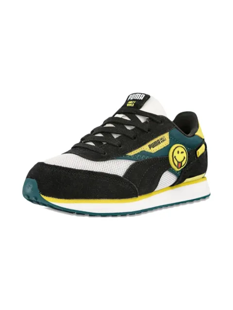 Puma Kids Future Rider PS Smileyworld - Black/Yellow 运动鞋