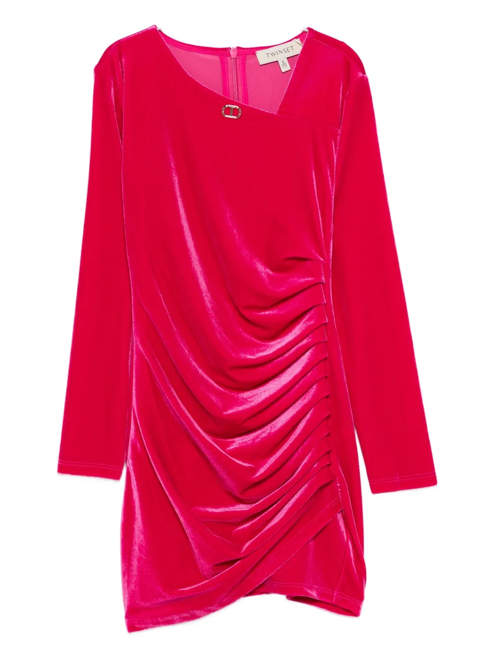 Twinset Draped Dress In Pink