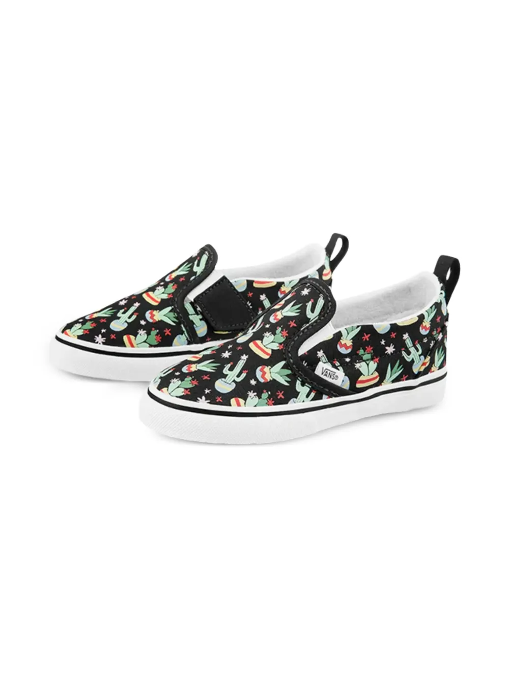 Vans Kids Slip On V TD "Cactus" sneakers Zwart
