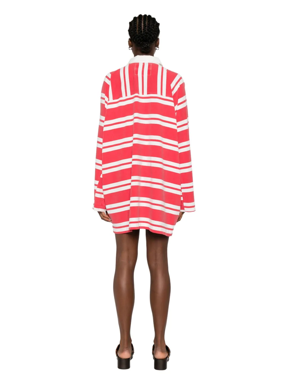 Bellerose Long Sleeve Dress In Red