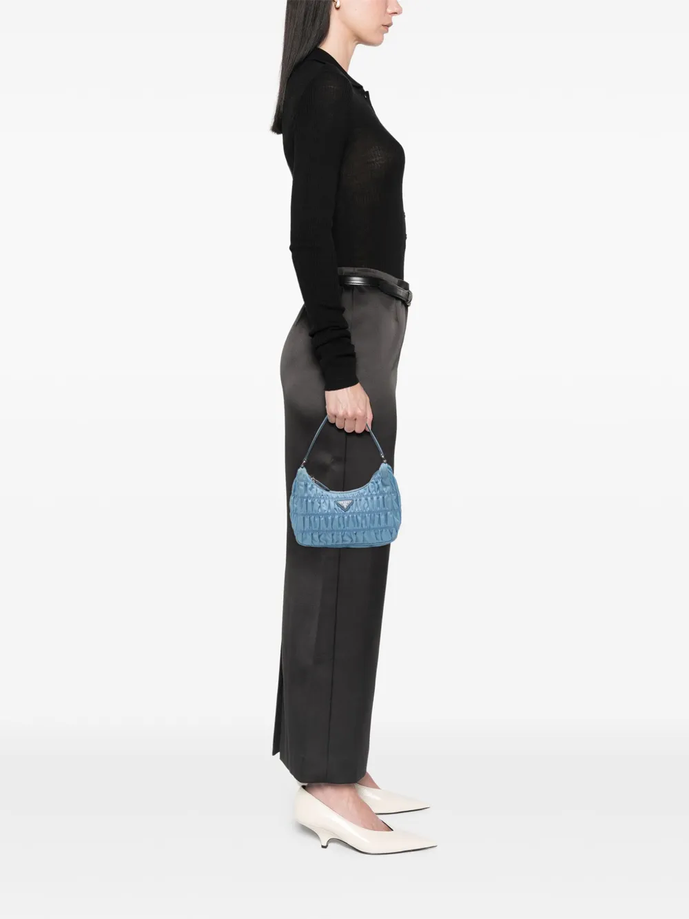 Prada Pre-Owned 2019-2025 Tessuto Gaufre Re Edition shoulder bag | Pre-Owned | Image 2