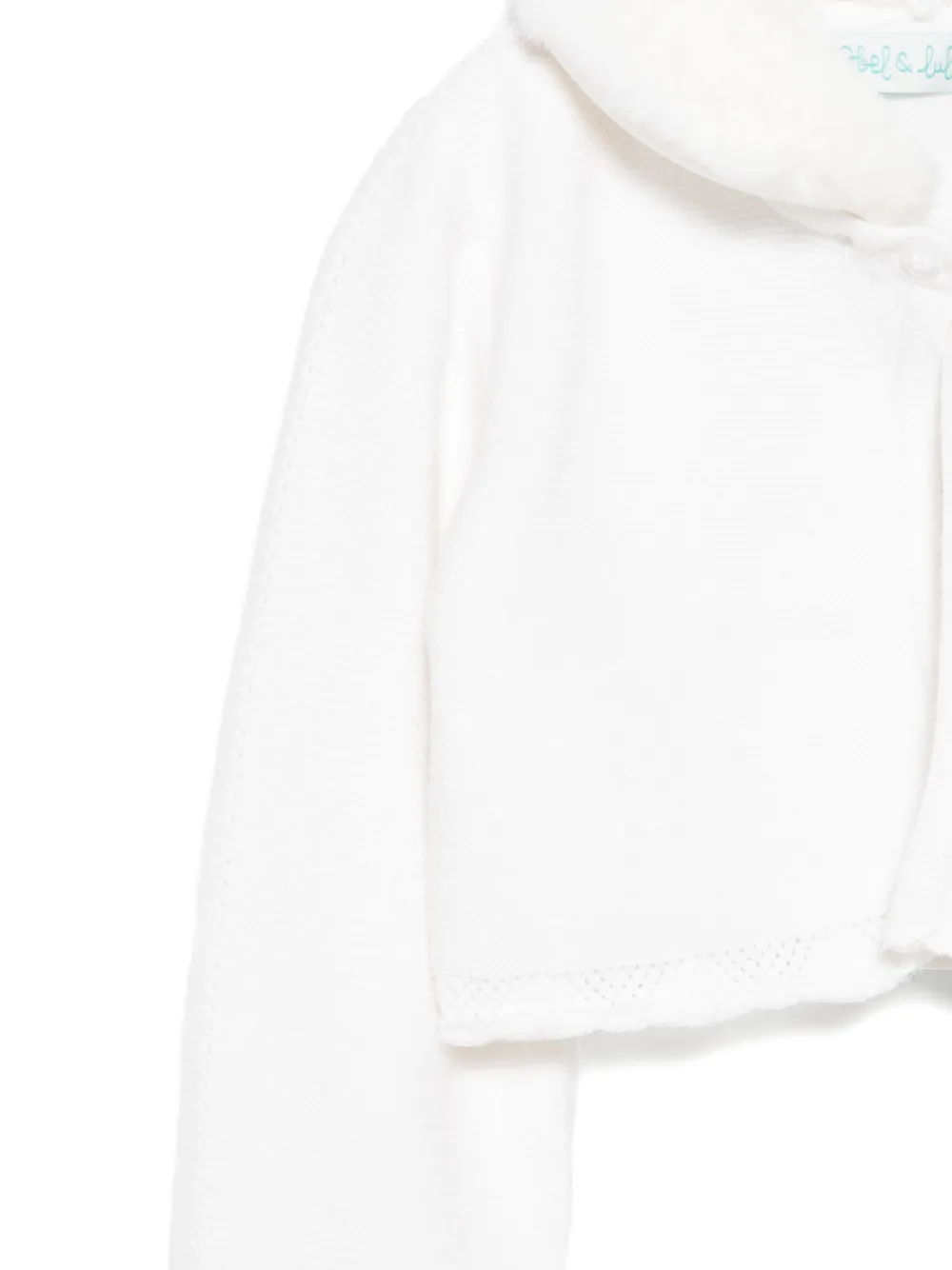 Abel & Lula Vest met gewelfde afwerking Wit