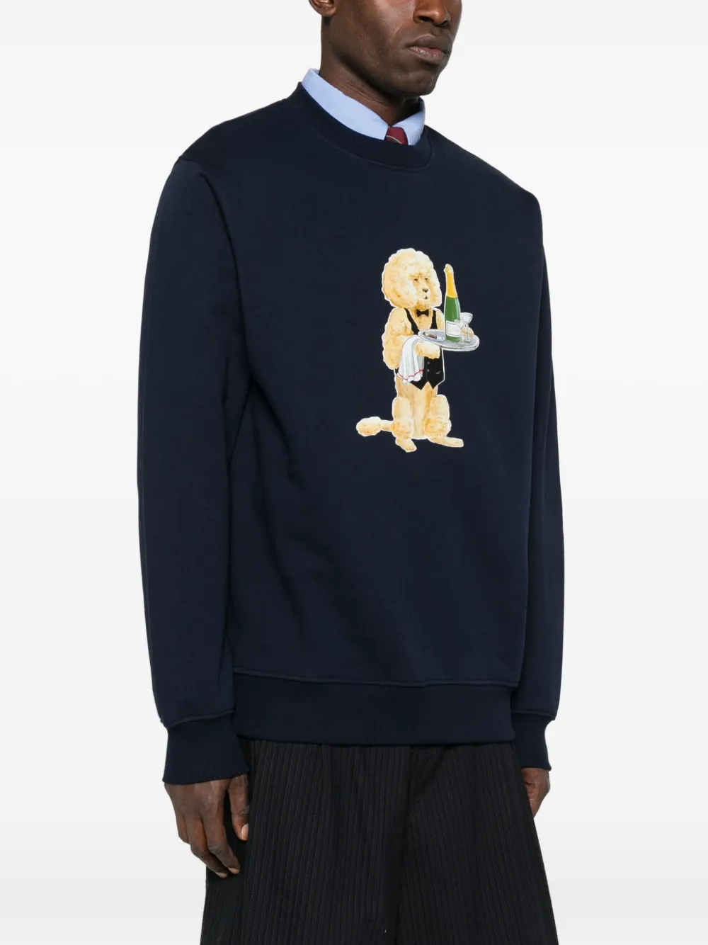 Drôle De Monsieur Katoenen sweater Blauw