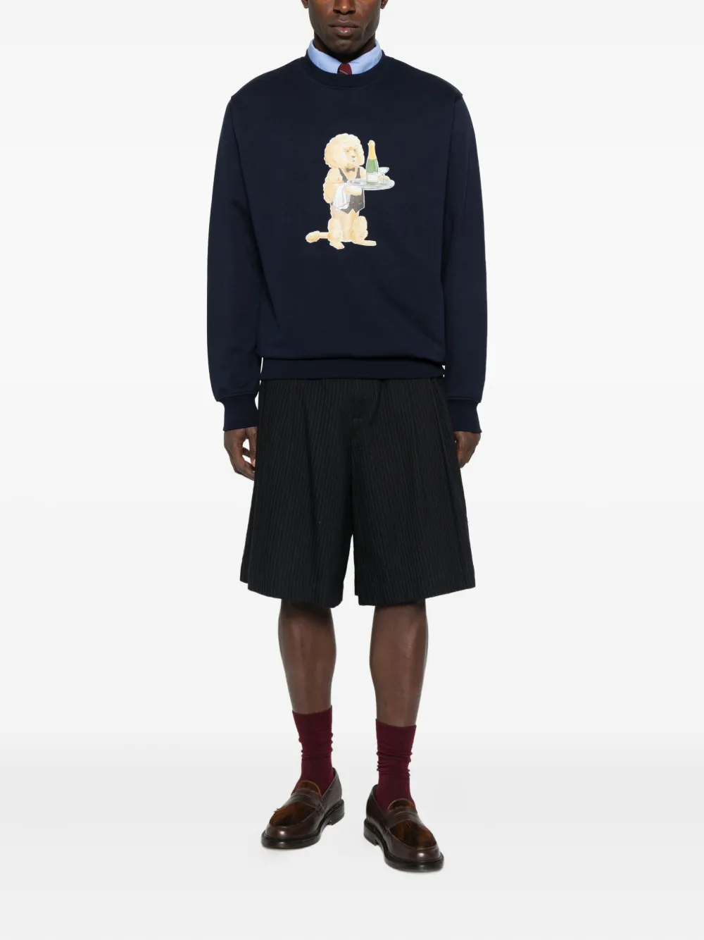 Drôle De Monsieur Katoenen sweater - Blauw