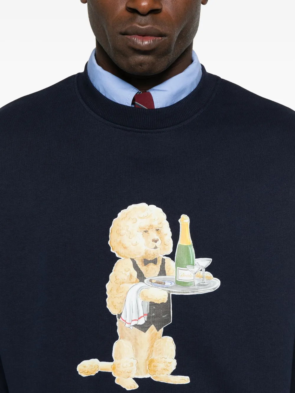 Drôle De Monsieur Katoenen sweater Blauw