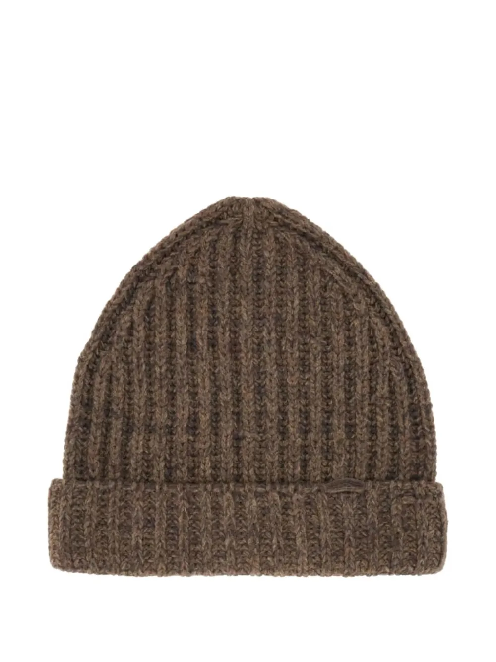 Maison Margiela ribbed beanie hat - Bruin