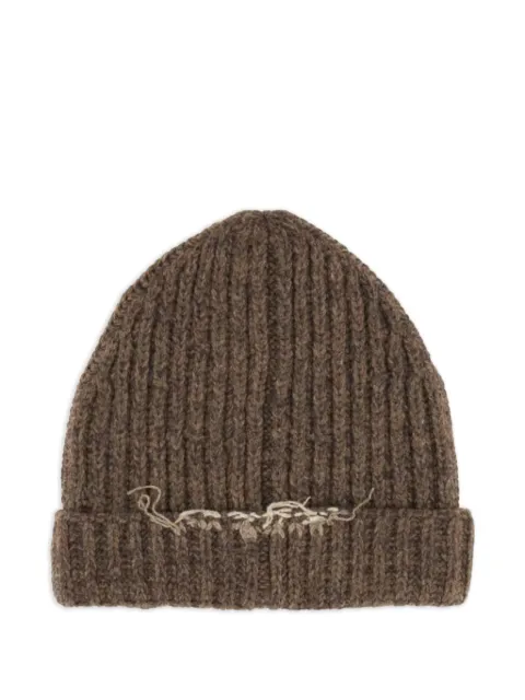 Maison Margiela ribbed beanie hat 