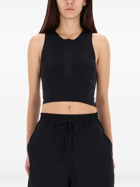 Y-3 zip cut-out top