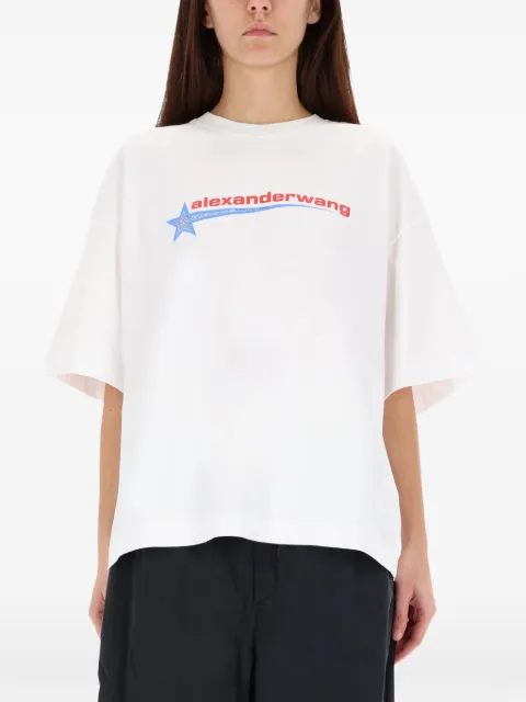 Alexander Wang playera con logo estampado
