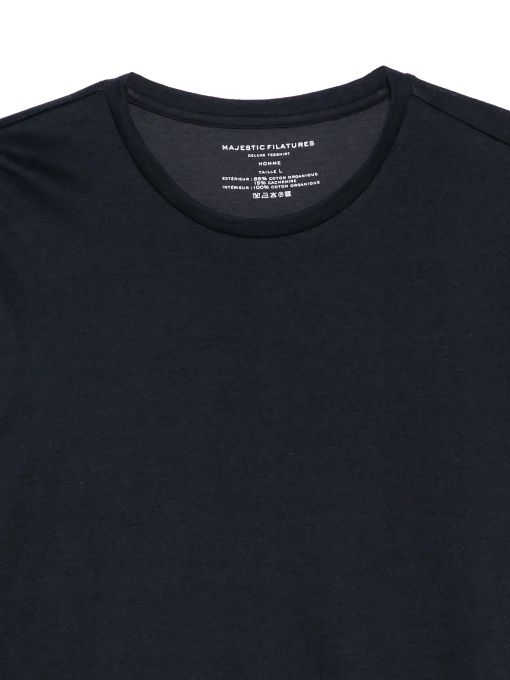 Majestic Long-sleeve Organic-cotton T-shirt In Blue