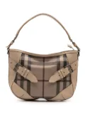 Burberry Pre-Owned 2010-2025 Smoke Check Coated Canvas and Leather satchel - Brown