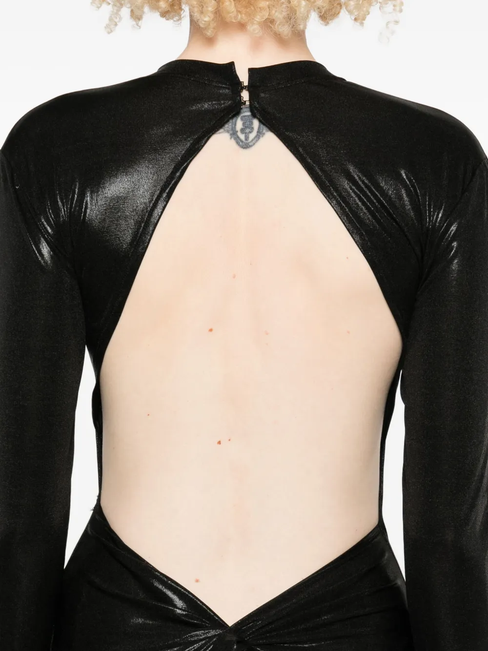 MIAU by Clara Rotescu Jurk met lange mouwen Zwart