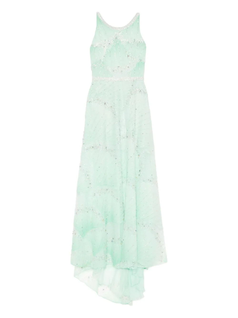 MIAU by Clara Rotescu bead-embellished maxi dress - グリーン MIAU by Clara Rotescu bead-embellished maxi dress - グリーン