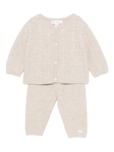 Tartine Et Chocolat cable-knit trousers (set of two)