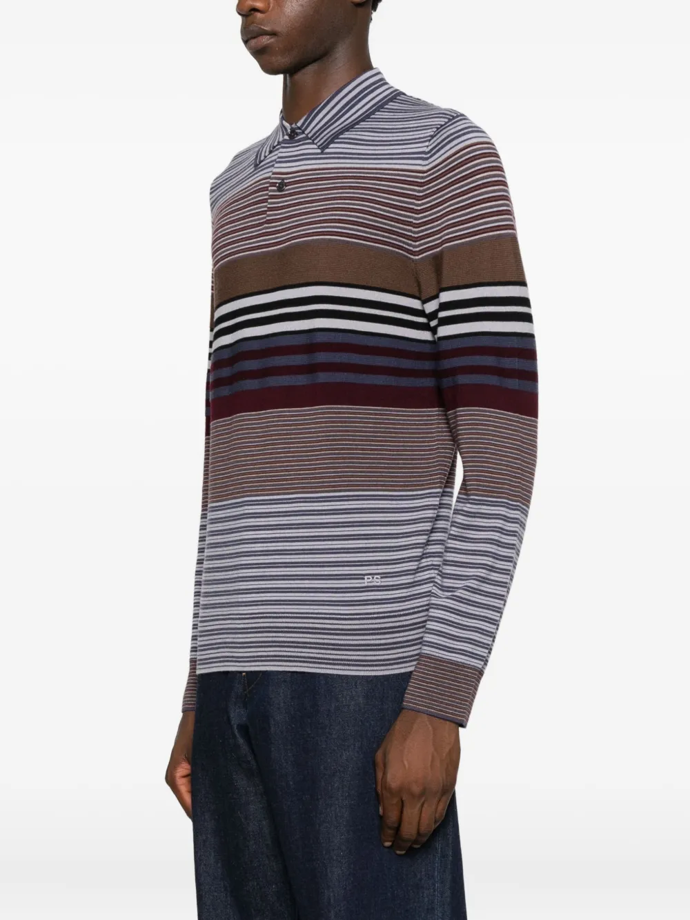 PS Paul Smith Gestreept poloshirt Paars