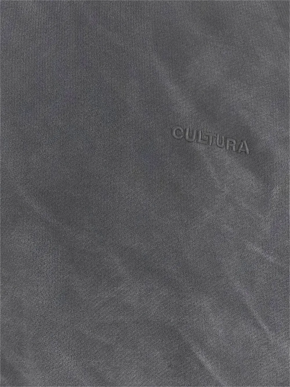 Cultura Cotton Hoodie With Layered Sleeves In Gray