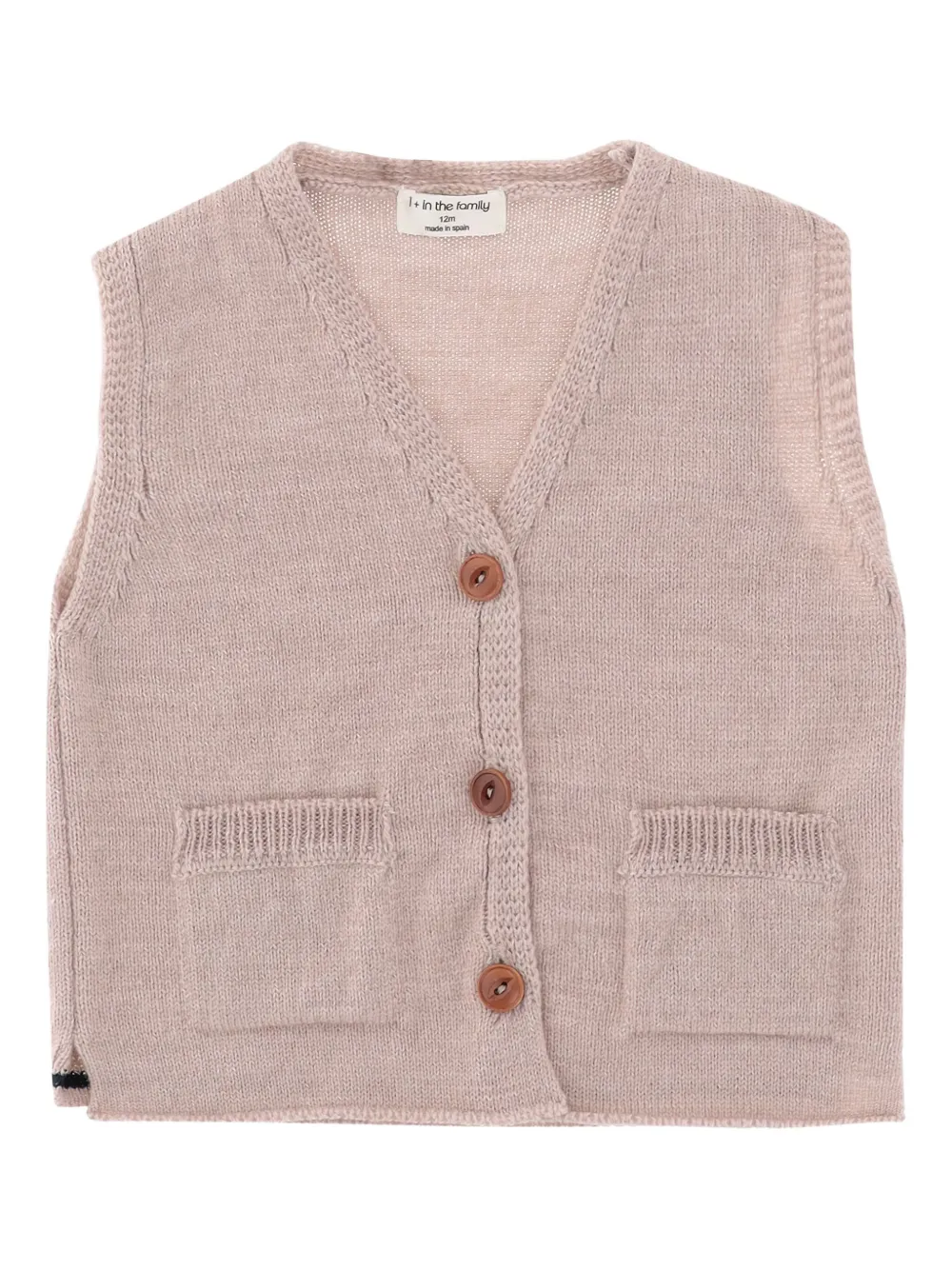 1+ In The Family wool blend vest | Neutrals | Image 1