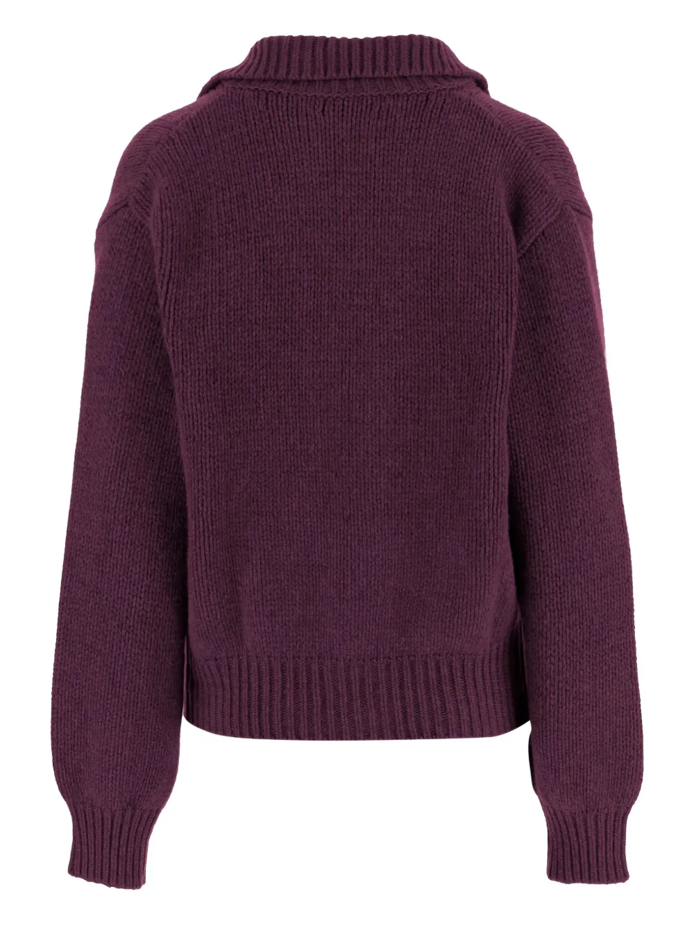 Magda Butrym Buttoned Patch-pocket Cardigan In Purple