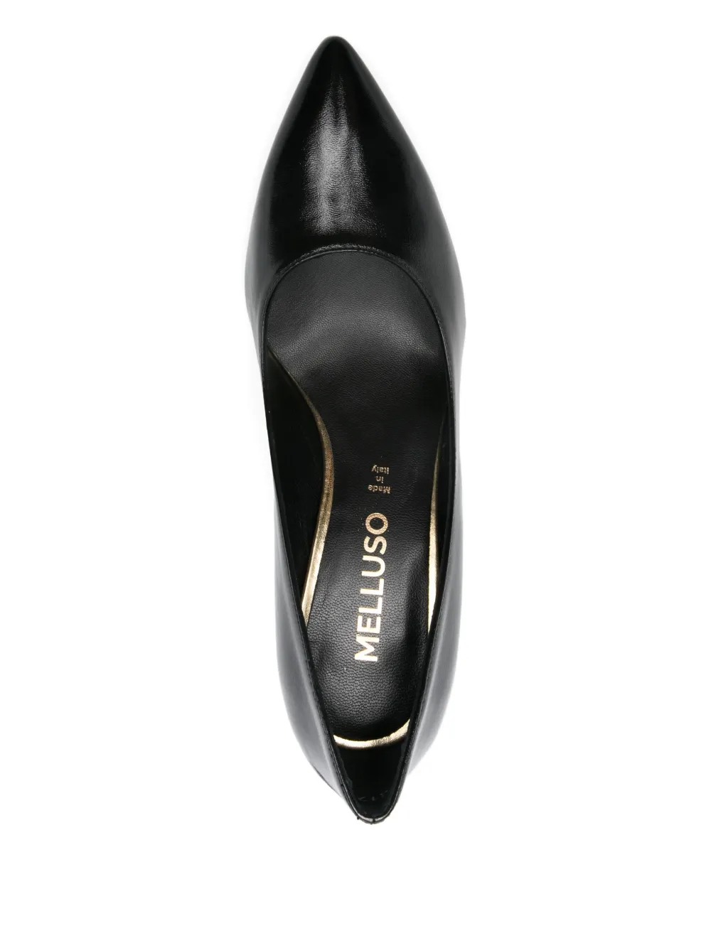 MELLUSO 70 mm leren pumps met puntige neus Zwart