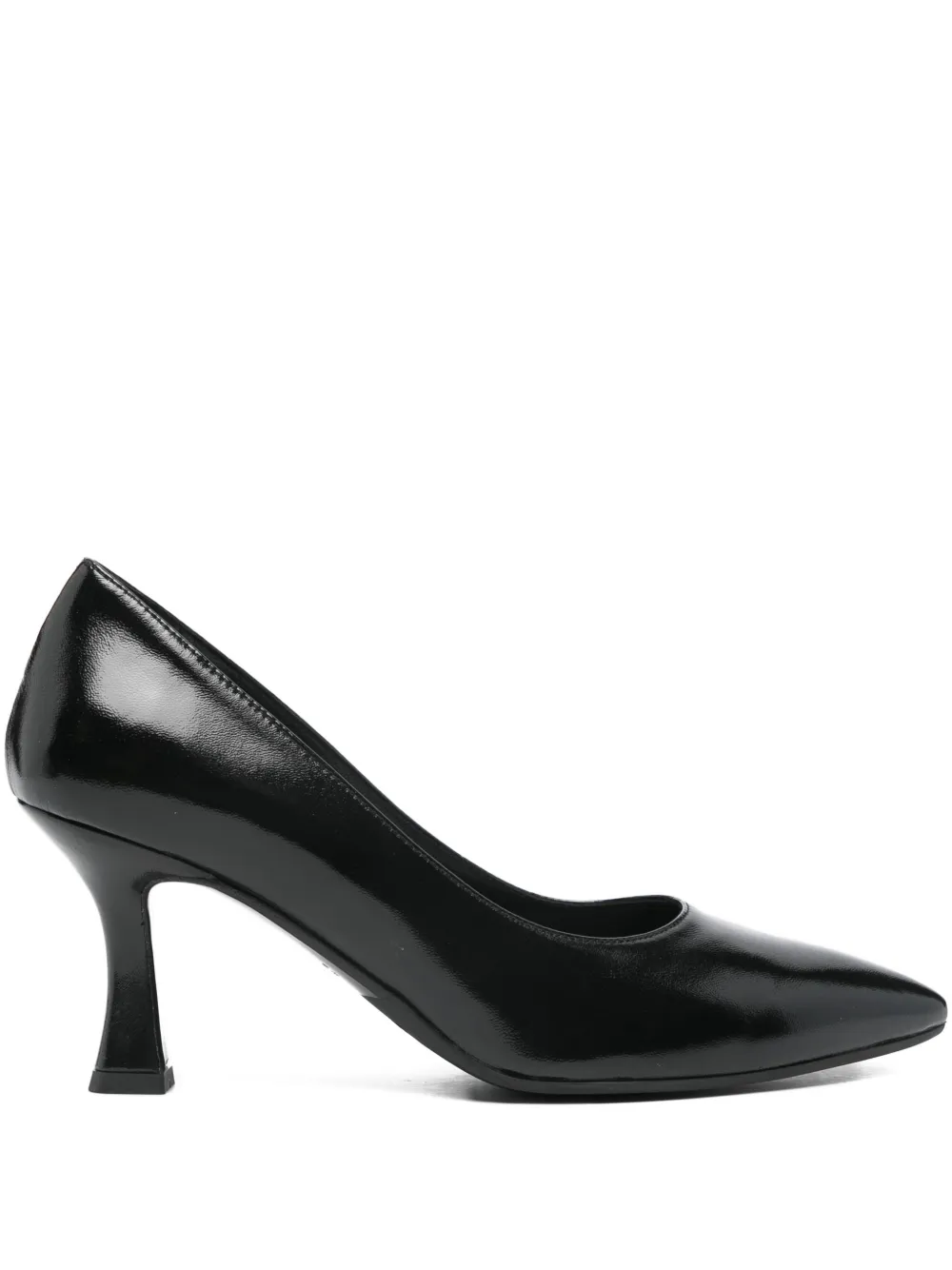 MELLUSO 70mm pointed leather pumps | Black | Image 1