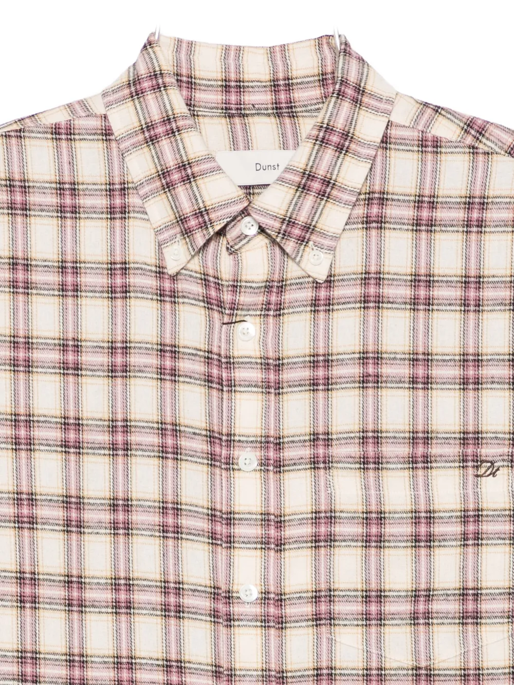 Dunst Checked Long-sleeve Shirt In Neutral