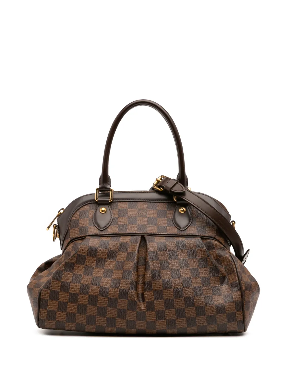 Louis Vuitton Pre-Owned 2010 ダミエ エベヌ トレヴィ PM サッチェルバッグ - ブラウン Louis Vuitton Pre-Owned 2010 ダミエ エベヌ トレヴィ PM サッチェルバッグ - ブラウン