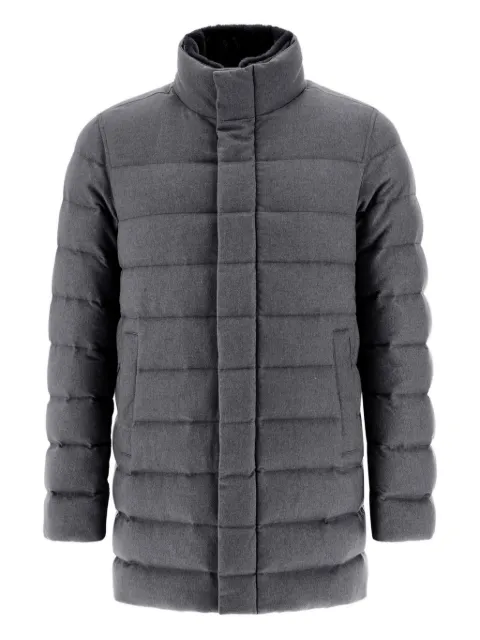 Herno abrigo capitonado con cuello alto
