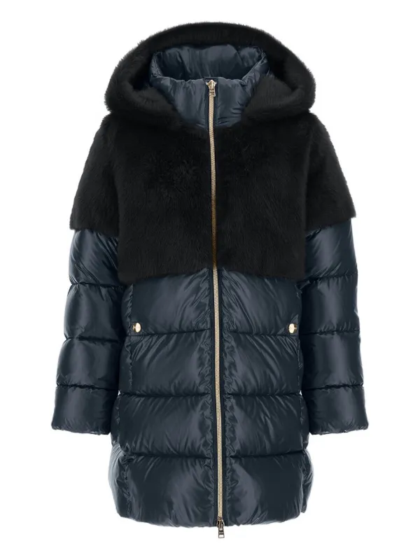 Herno Kids ジップアップ コート | ブルー | FARFETCH JP