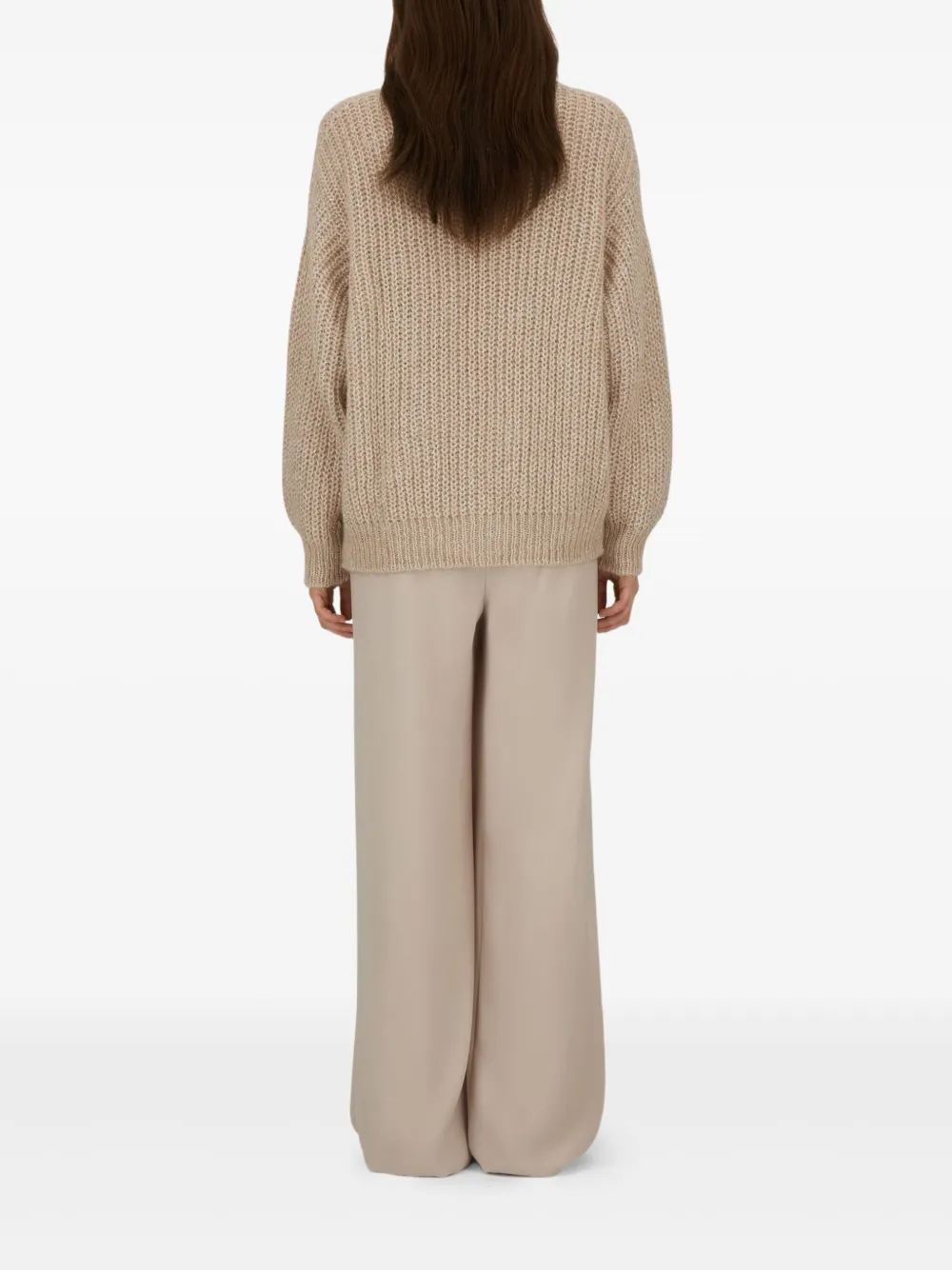 Herno Broek met elastische taille Beige