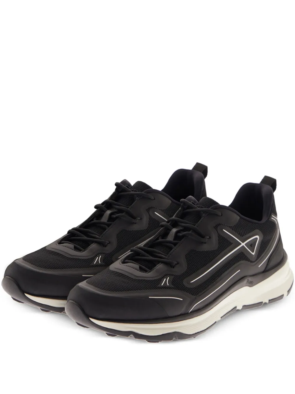 Herno Sneakers mit Schnürung - Schwarz