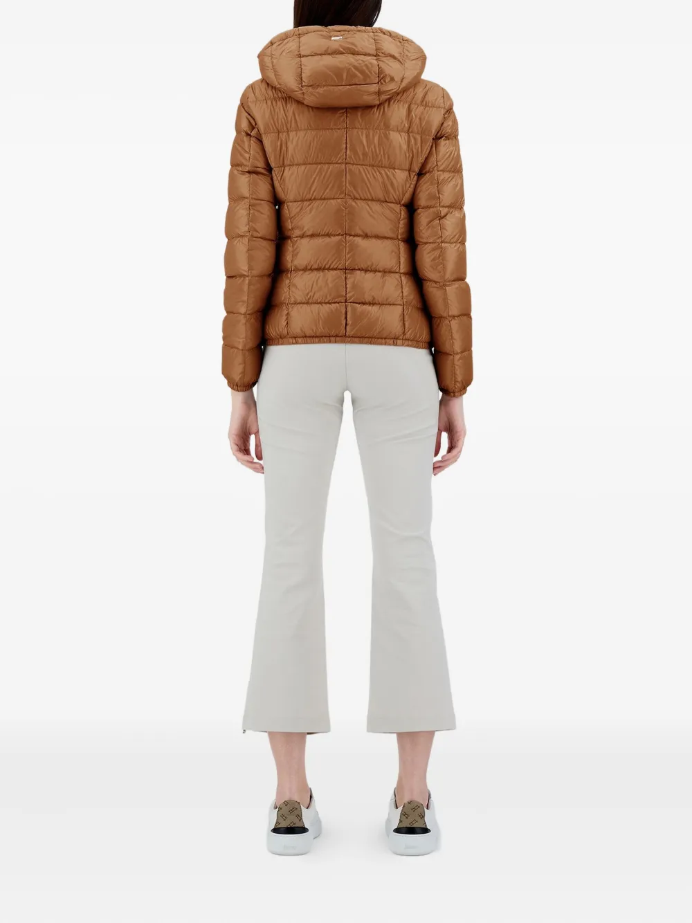  Herno Hooded Quilted Jacket - Brown 