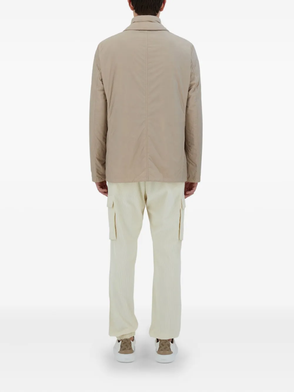 Herno Gewatteerd jack met rits Beige
