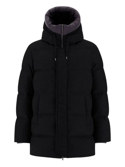 Herno zip-fastening hooded jacket