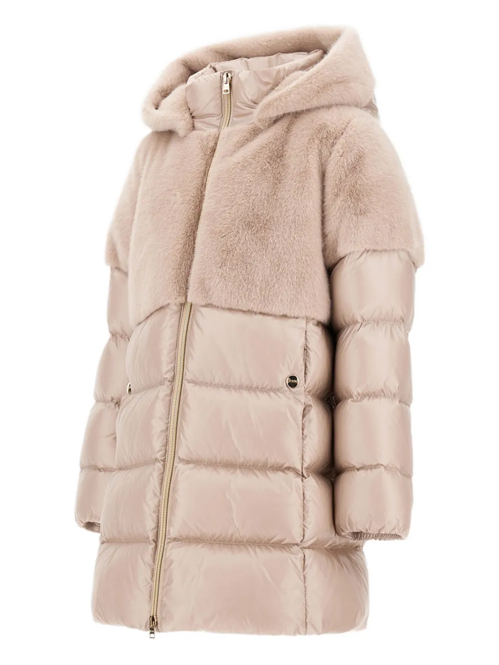 Herno Hooded Padded Jacket In Pink