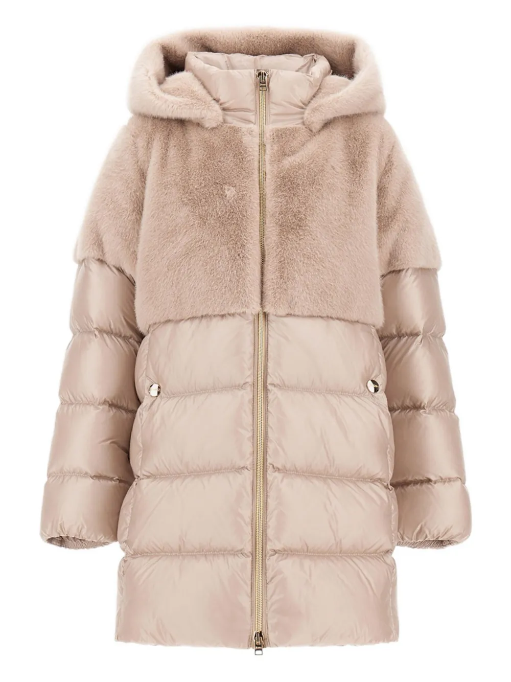 Herno Hooded Padded Jacket In Pink