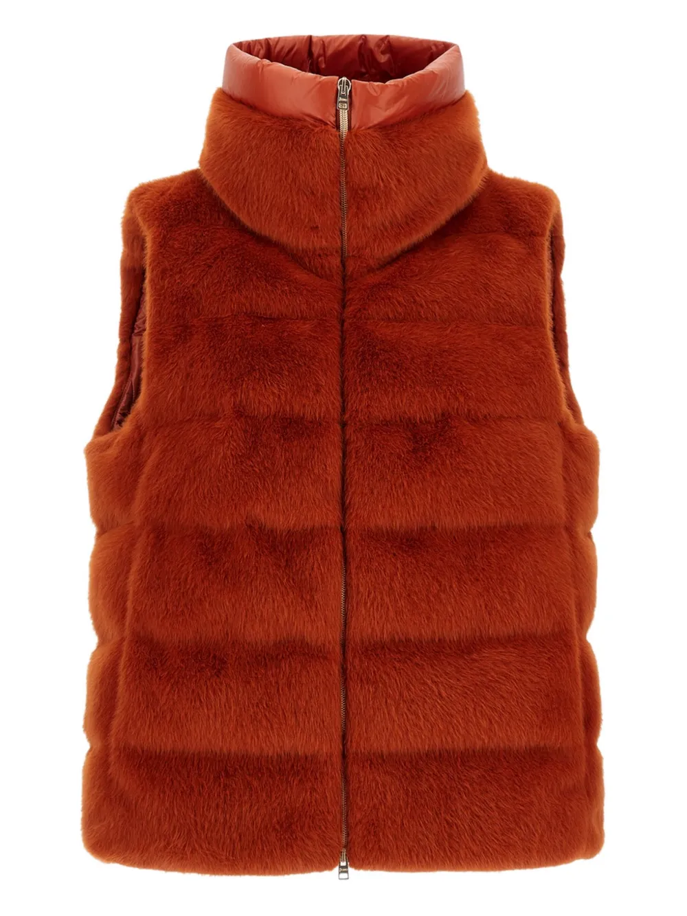 Herno Gilet con zip - Arancione