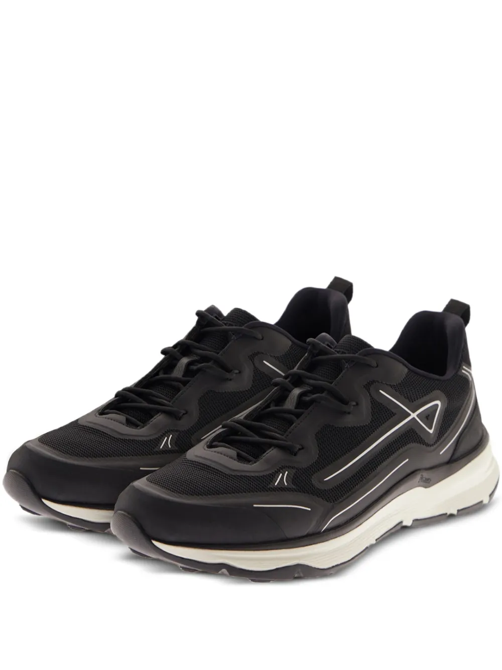 Herno Panelled Sneakers In Burgundy