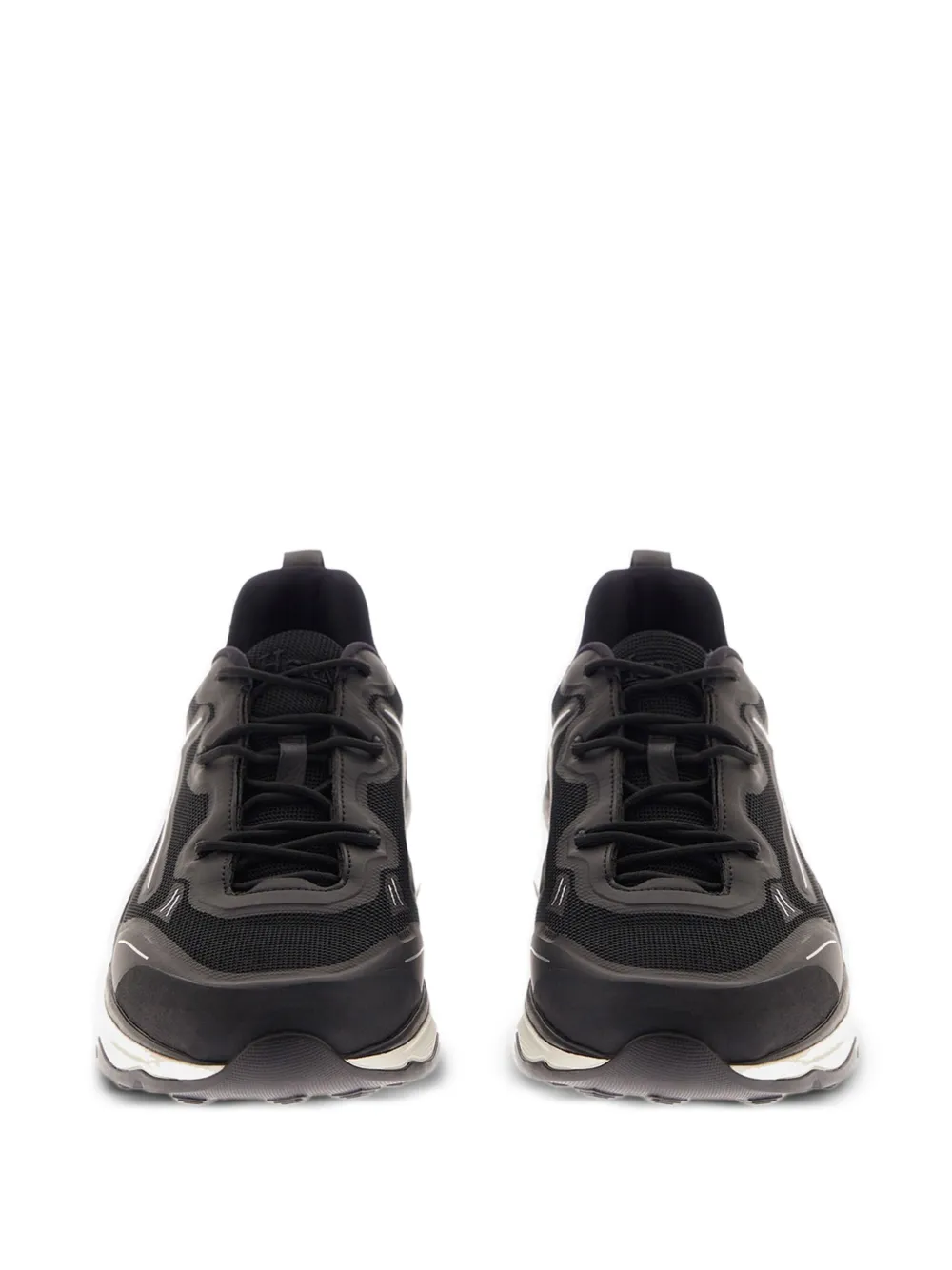 Herno Nylon Trainers With Rubberised Details In Burgundy
