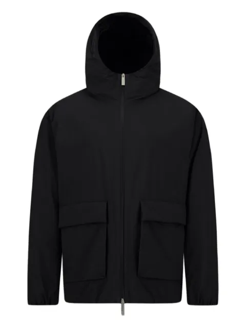 Herno chamarra con capucha y bolsillo