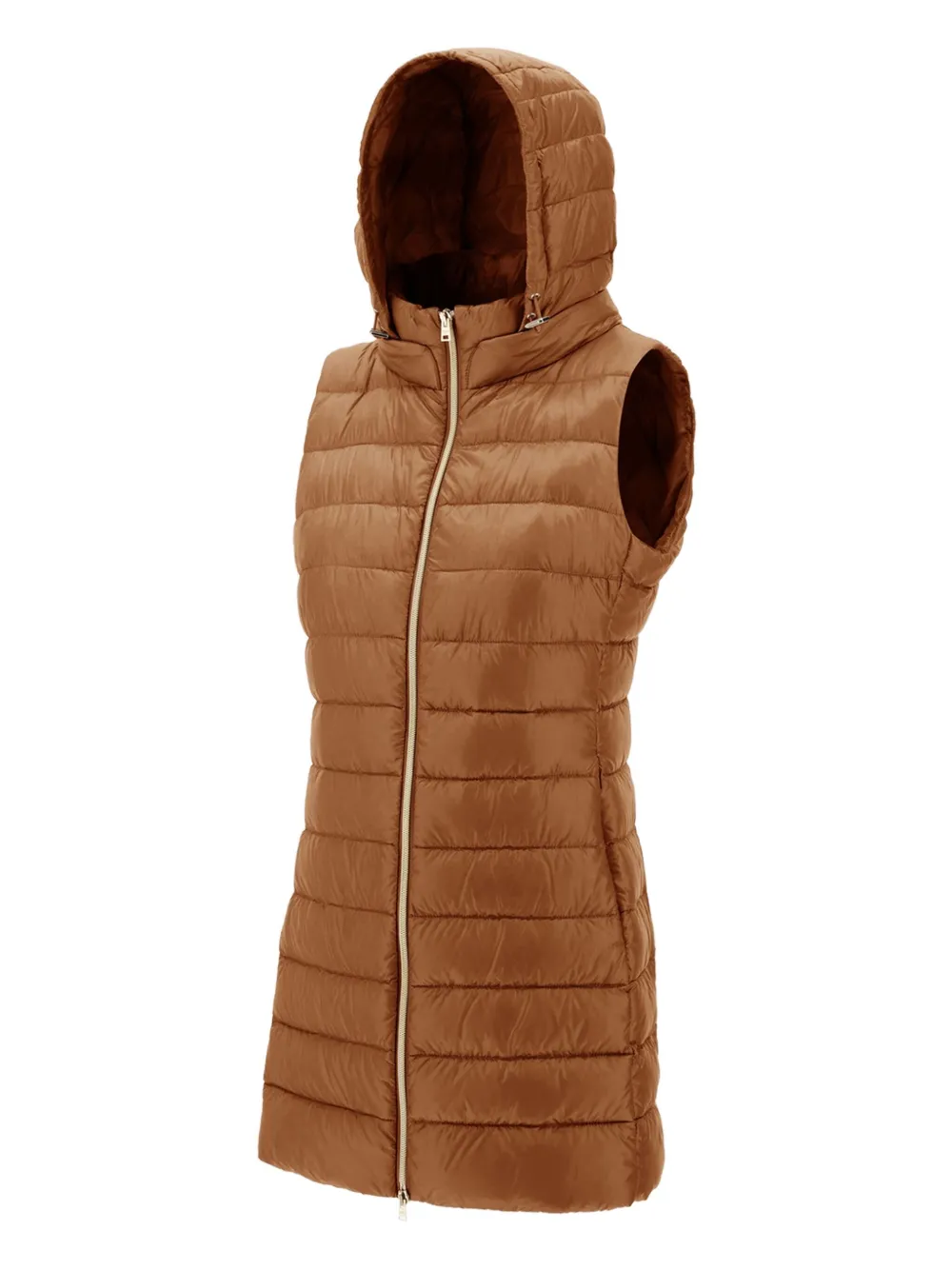 Herno Bodywarmer met capuchon Bruin