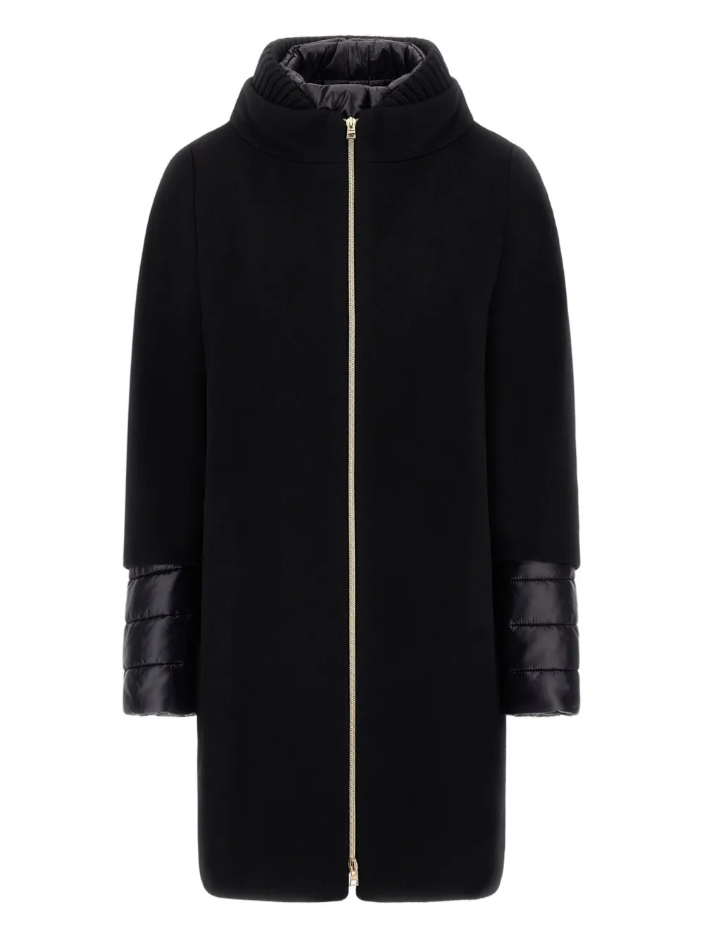 Herno Cappotto con design a strati - Nero