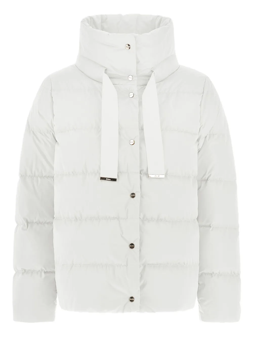 Herno Quilted Down Jacket High Neck In White