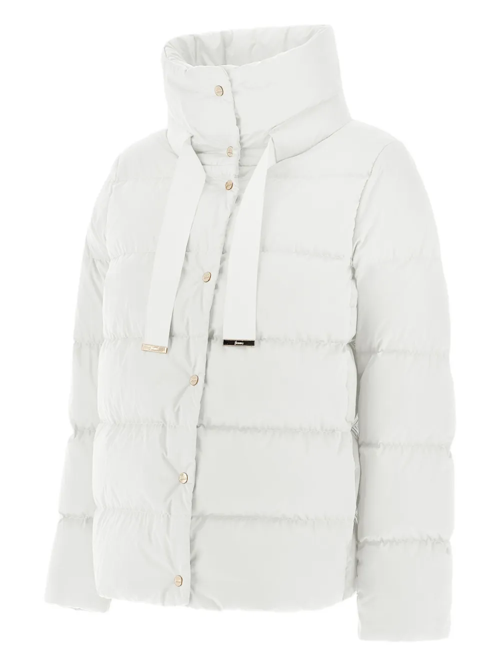 Herno Quilted Down Jacket High Neck In White